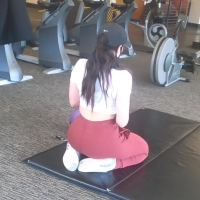 Brunette in red (part 1)
