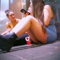 Drunk girl upskirts