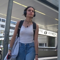 Braless cutie