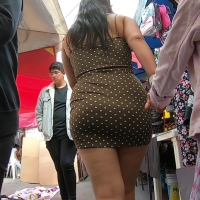 Latina milf in skirt