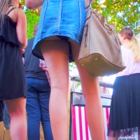 Denim skirt compilation