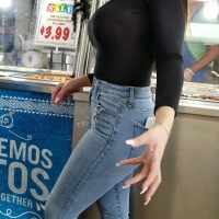 Hot Latina booty in jeans (part 3)