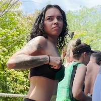 Latina waterpark baddie
