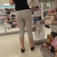 Candid babe with a sexy ass in grey Tik Tok leggings TikTokSpandex.00_00_20_39.Still003.jpg