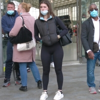 Train station hottie
