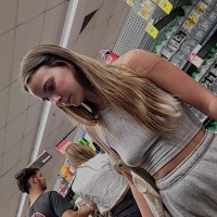 Braless hottie