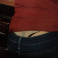 Cutie with her thong out