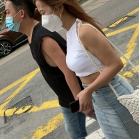 Denim skirt Asian