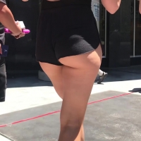 Hot ass cheeky blonde