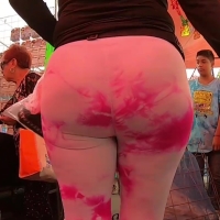 Latina ass in pink