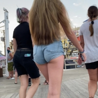 Long haired blonde with a nice ass