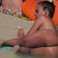 Topless beach babe with cute small tits and a nice ass in a yellow thong bikini hottie-18-20-118.jpg
