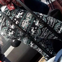 Nice ass in patterned leggings