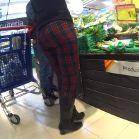 Checkered trousers
