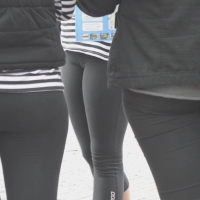Tourists in leggings