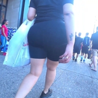 Big spandex booty