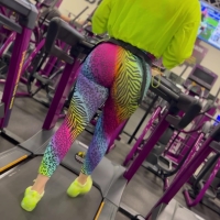 Colorful gym girl