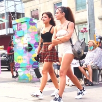 Latina hottie in shorts