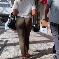 Ebony ass and vpl