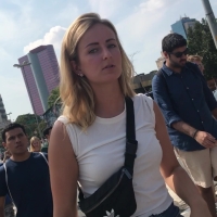 Pretty candid blonde girl in a denim skirt upskirted showing her sexy ass and black thong panties BR - Blonde black thong.mp4-2022-10-06-15h12m04s123.jpg