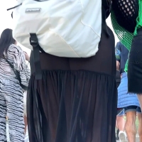 Big booty see through