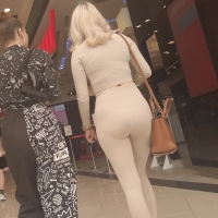 Another blonde in beige