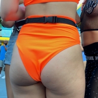 Hot ass blonde raver
