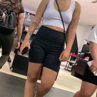 Sexy candid braless Sephora girl with hard nipples and a sexy ass in spandex shorts bralessshorts.mp4-2022-10-15-16h12m47s149.jpg