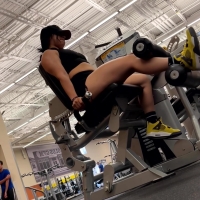 Latina working out