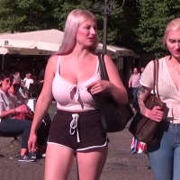 Hot candid blonde babe with monster tits showing cleavage in a low cut top (part 1) maid1.MTS-2022-10-17-16h08m06s121.jpg