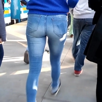 Tight Latina ass in jeans
