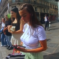 Hot candid braless babe in a white top with torpedo tits pokies Close up braless teen TCZ.mp4-2022-10-22-15h40m16s461.jpg