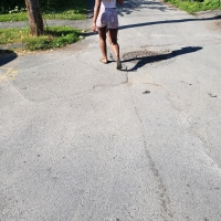 Sexy candid petite black girl out walking in little patterned shorts tumblr_pasaba4LpX1vx8yhko3_1280.jpg