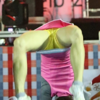 Bunch of athletic Thai cheerleaders at a competition Cheerleaders in Thailand