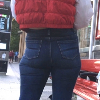 British babes booty in tight jeans British booty