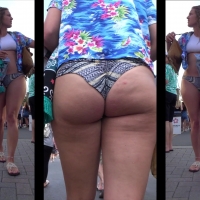 Jiggly white girl booty