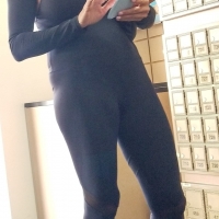 Candid sexy blonde babe in a unique leggings outfit showing cleavage sbdca331 - Candid creepshots front and back 001 - 0170001-170.jpg