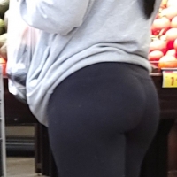 Two sexy round booty brunette babes shopping in leggings sbdca331 - Candid creepshots front and back 004 - 0104004-104.jpg