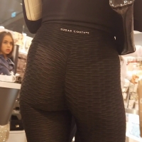 Black and grey leggings
