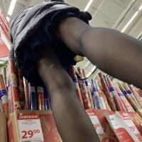 Attempted upskirt at store