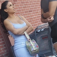 Candid curvy Latina