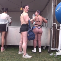 Sexy PAWG raver