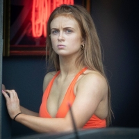 Maisie Smith showing her booty in spandex and pokies at Strictly Come Dancing rehearsals in London 04.jpg