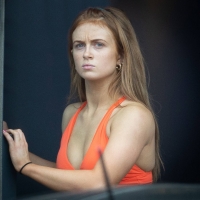 Maisie Smith showing her booty in spandex and pokies at Strictly Come Dancing rehearsals in London 86.jpg