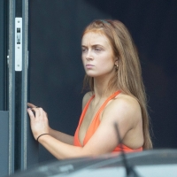 Maisie Smith showing her booty in spandex and pokies at Strictly Come Dancing rehearsals in London 91.jpg
