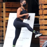 Vanessa Hudgens showing off her booty while grabbing breakfast in Los Feliz in Gymshark leggings 05.jpg