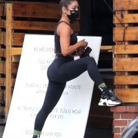 Vanessa Hudgens showing off her booty while grabbing breakfast in Los Feliz in Gymshark leggings 01.jpg