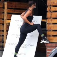 Vanessa Hudgens showing off her booty while grabbing breakfast in Los Feliz in Gymshark leggings 04.jpg