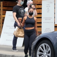 Vanessa Hudgens showing off her booty while grabbing breakfast in Los Feliz in Gymshark leggings 03.jpg