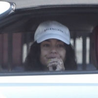 Vanessa Hudgens in cheetah print spandex shorts out in Los Feliz 06.jpg